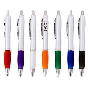 Ballpoint Pen Retractable With Rubber Grip Type