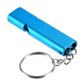 Emergency Double Tube Whistle Keychain