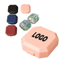 Portable Six-Compartment Pill Box