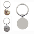 Custom Zinc Alloy & Glass Keychain