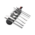 Stainless Steel Tableware Set w/Felt Bag