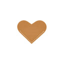 6-Pack Leather Heart-Shaped Portable Bookmarks