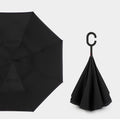 Inversion Auto Open Umbrella w/ C-Shape Handle