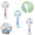 Mobile Phone Holder Rechargeable Handheld Fan