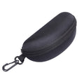 Portable Oxford Cloth Sunglasses EVA Hard Case Zipper Clip
