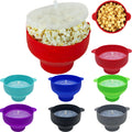 Microwave-Safe Silicone Popcorn Popper Bowl