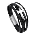 Stainless Steel Bracelet Cross Woven Bracelet