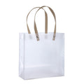 Clear Frosted Plastic Gift Bag With Handle