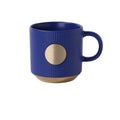 Vertical Patterned Gold Bottomed Mug