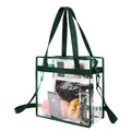 Clear PVC Stadium Tote Bag with Zipper