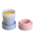 130Ml Foldable Water Cup W/Lid Drinking Cup For Camping