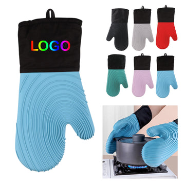Silicone Oven Mitt with Cotton Lining