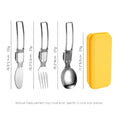 Stainless Steel Folding Picnic Cutlery Set