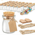 3.4 OZ Yogurt Jar Mason Jar Glass Jar With Cork Lids & Label