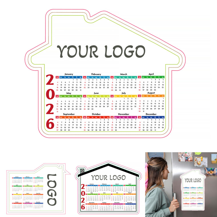 Full Year Monthly Magnetic Calendar For Fridge