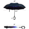 Inverted Reverse Upside Down Umbrella With C-Shape Handle