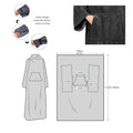 Flannel Tv Throw Wrap With Snuggle Pocket Sleeve