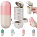 2 In 1 Weekly Pill Organizer With Cutter Moisture Proof