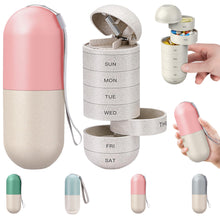 2 In 1 Weekly Pill Organizer With Cutter Moisture Proof
