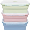 27Oz Collapsible Food Storage Containers With Airtight Lid