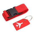 Adjustable Luggage Straps Suitcase Belts W/ Luggage Tag