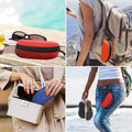 Sunglasses Protect Case With Hook Zipper Hard Shell Box