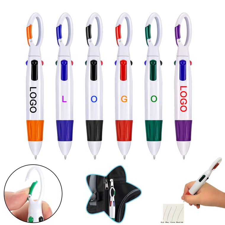 Multicolored Ballpoint Pens with Buckle