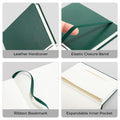 A5 Leather Notebook With Elastic Closure Band