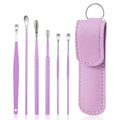 Portable Stainless Steel Ear Wax Removal Tool 6-Piece Set