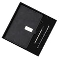 Stamped Logo Leather A5 Notebook Set