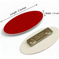 Oval Name Badge Blanks With Magnet