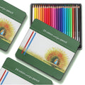 Colored Pencils Case Metal Box Comes With Pencils