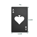 Spade A Bottle Opener With Credit Card Size