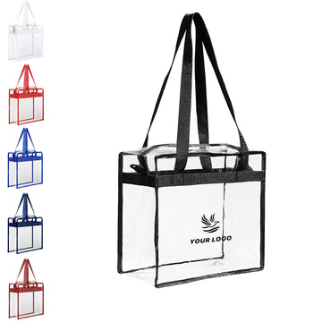 Large Transparent Totes With Zippers