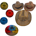 Led Fluorescent Colorful Straw Hat