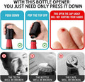 Push Down-Pop Off Beer Bottle Opener