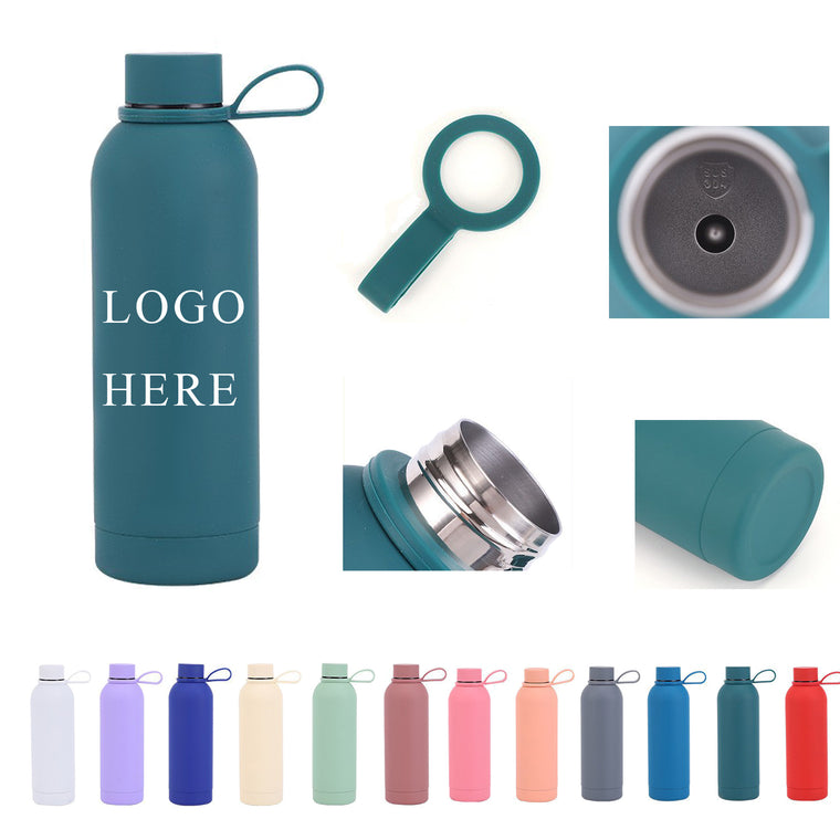 17Oz Narrow Mouth Stainless Steel Fitness Water Bottle