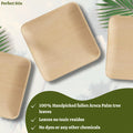 6" Palm Leaf Bamboo Plates