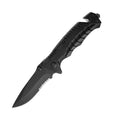 Tactical Folding Knife With Belt Cutter