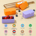 Multi-Function Reusable Silicone Container Snack Box For Kid