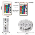 Waterproof 16 Color Pool Lights With Infrared Remote Control