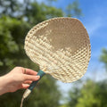Natural Straw Handmade Fan