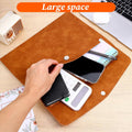 PU Leather A4 Document Folder File Bag