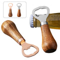 Stainless Steel Bottle Opener With Wooden Handle