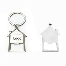 House Shaped Bottle Opener Keychain