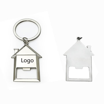 House Shaped Bottle Opener Keychain