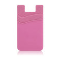 Silicone Phone Wallet Stick On Double Card Holder