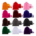 Drawstring Velvet Gift Bag Jewelry Pouch
