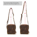Vintage Crazy Horse Cowhide Men's Crossbody Bag