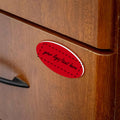 Oval Name Badge Blanks With Magnet